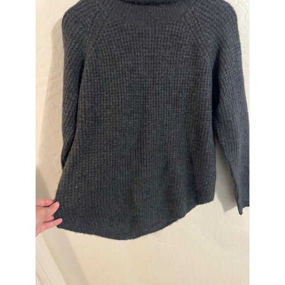 Kuhl Grey Sienna Long Sleeved Waffle Print Turtleneck Sweater - Picture 5 of 13